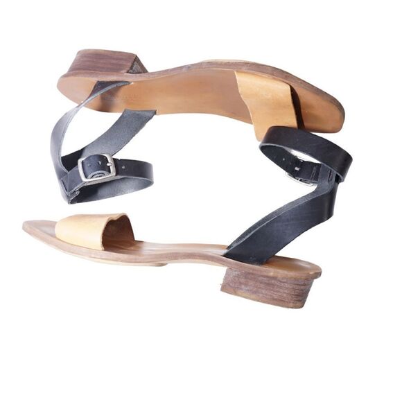 Madewell Boardwalk Ankle Strap Leather Sandals, Size 7 - Picture 3 of 9